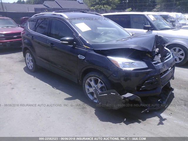 1FMCU0JX8FUA87138 - 2015 FORD ESCAPE TITANIUM BLACK photo 1