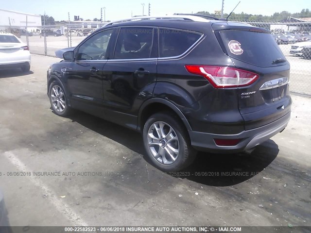 1FMCU0JX8FUA87138 - 2015 FORD ESCAPE TITANIUM BLACK photo 3