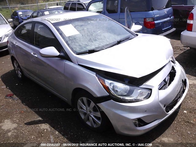 KMHCU4AE3DU434376 - 2013 HYUNDAI ACCENT GLS/SE SILVER photo 1