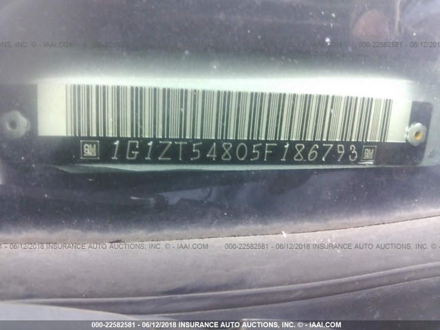 1G1ZT54805F186793 - 2005 CHEVROLET MALIBU LS 银色 照片 9