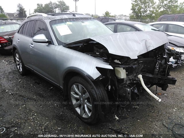 JNRBS08W44X403665 - 2004 INFINITI FX45 GRAY photo 1