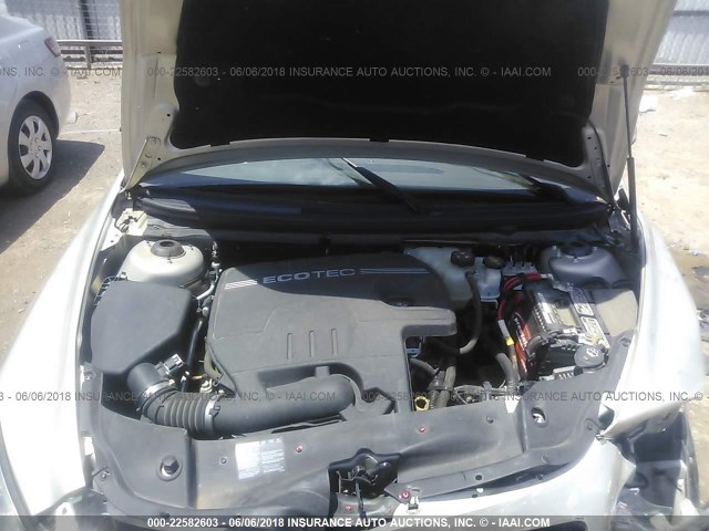 1G1ZC5EB6AF223642 - 2010 CHEVROLET MALIBU 1LT ოქროსფერი ფოტო 10