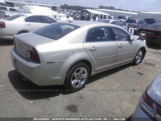 1G1ZC5EB6AF223642 - 2010 CHEVROLET MALIBU 1LT ოქროსფერი ფოტო 4