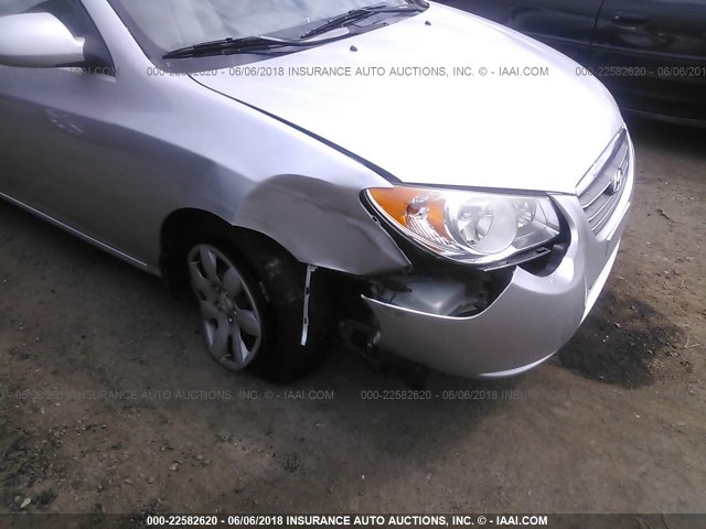 KMHDU46D18U486826 - 2008 HYUNDAI ELANTRA GLS/SE/LIMITED SILVER photo 6