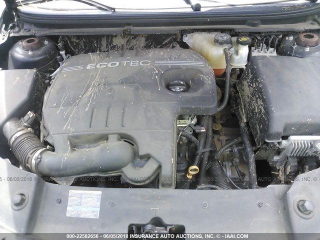 1G1ZA5E00AF154838 - 2010 CHEVROLET MALIBU LS BLACK photo 10