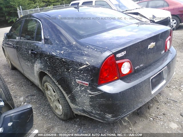 1G1ZA5E00AF154838 - 2010 CHEVROLET MALIBU LS BLACK photo 3