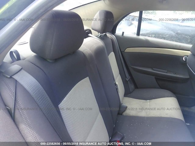 1G1ZA5E00AF154838 - 2010 CHEVROLET MALIBU LS BLACK photo 8