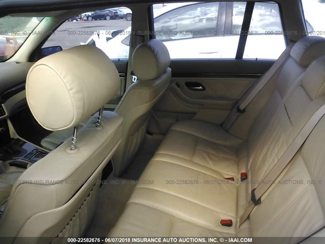 WBADR6343XGN90718 - 1999 BMW 540 IT AUTOMATIC RED photo 8