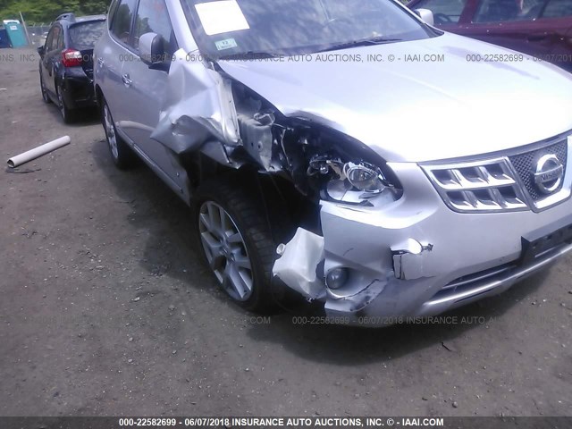 JN8AS5MV7BW690545 - 2011 NISSAN ROGUE S/SV/KROM SILVER photo 6