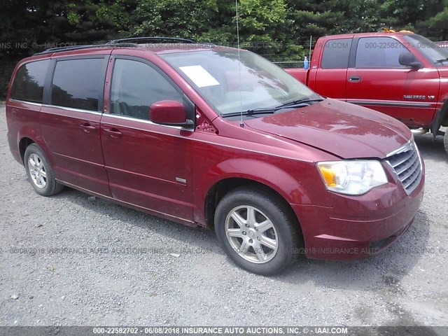 2A8HR54P88R826456 - 2008 CHRYSLER TOWN & COUNTRY TOURING MAROON photo 1