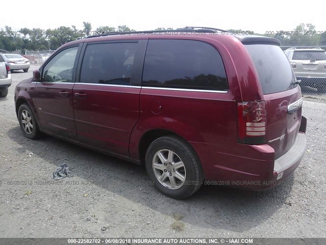 2A8HR54P88R826456 - 2008 CHRYSLER TOWN & COUNTRY TOURING MAROON photo 3