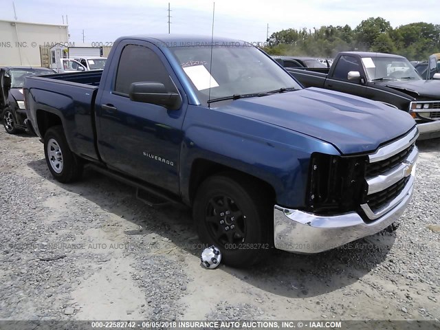 1GCNCNEH3GZ312120 - 2016 CHEVROLET SILVERADO C1500/C1500  LS BLUE photo 1