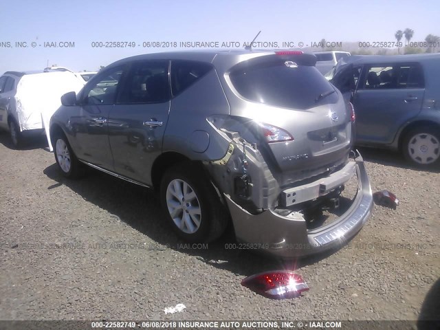 JN8AZ1MUXBW051653 - 2011 NISSAN MURANO S/SL/LE GRAY photo 3