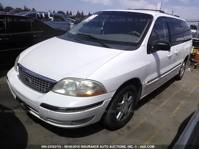 2FMZA52492BB04582 - 2002 FORD WINDSTAR SE WHITE photo 2