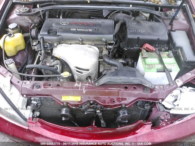 JTDBE32K620041049 - 2002 TOYOTA CAMRY LE/XLE/SE 勃艮第红 照片 10