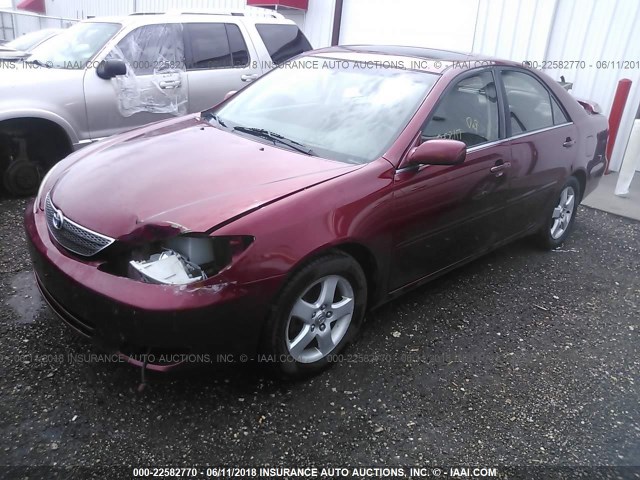 JTDBE32K620041049 - 2002 TOYOTA CAMRY LE/XLE/SE 勃艮第红 照片 2