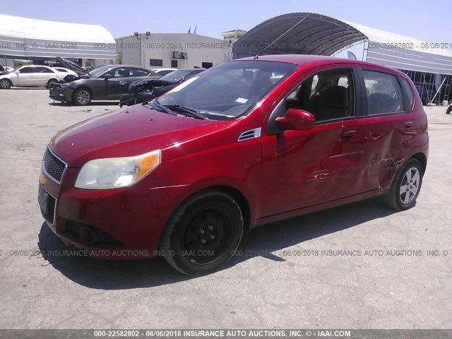 KL1TD6DE5BB133572 - 2011 CHEVROLET AVEO LS/LT 红色 照片 2