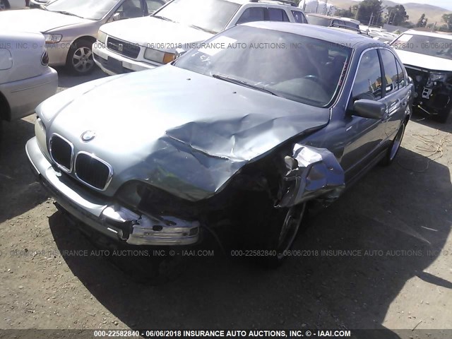 WBADT434X1GX24623 - 2001 BMW 525 I AUTOMATIC TEAL photo 2