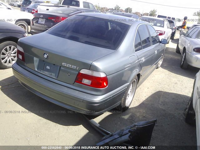 WBADT434X1GX24623 - 2001 BMW 525 I AUTOMATIC TEAL photo 4