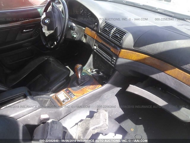 WBADT434X1GX24623 - 2001 BMW 525 I AUTOMATIC TEAL photo 5