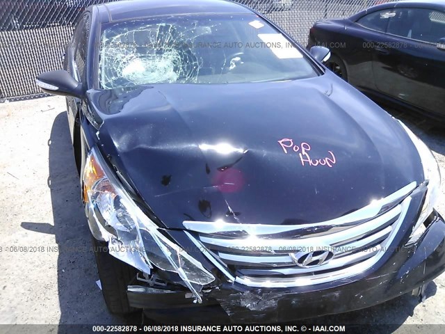 5NPEC4AC6EH837553 - 2014 HYUNDAI SONATA SE/LIMITED Schwarz Foto 6