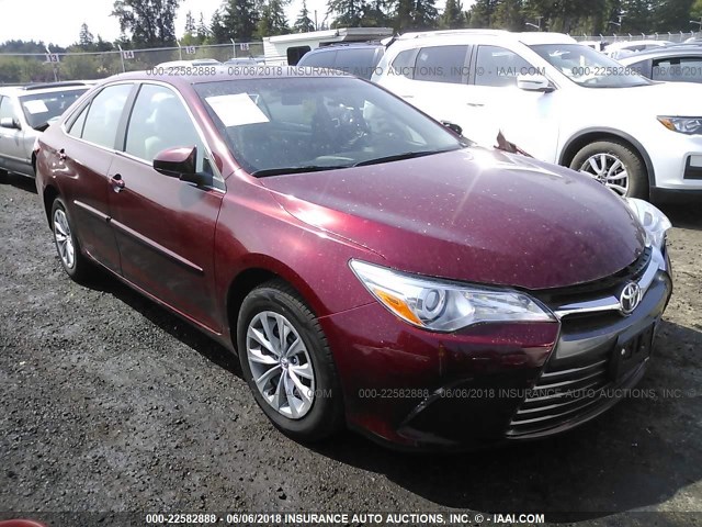 4T1BF1FK1GU528568 - 2016 TOYOTA CAMRY LE/XLE/SE/XSE მუქწითელი ფოტო 1