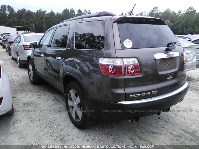 1GKKRRED6CJ297826 - 2012 GMC ACADIA SLT-1 GRAY photo 3