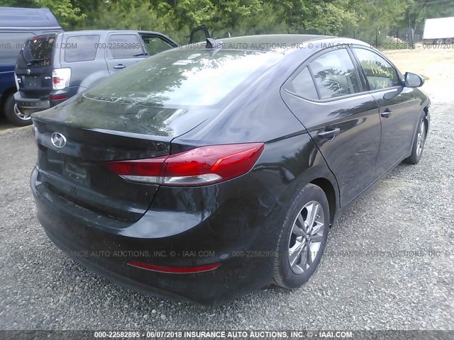 5NPD84LF4HH156414 - 2017 HYUNDAI ELANTRA SE/VALUE/LIMITED BLACK photo 4