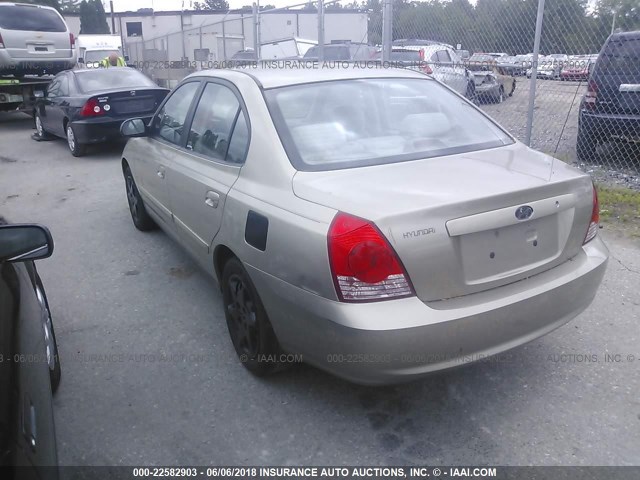 KMHDN46D15U938833 - 2005 HYUNDAI ELANTRA GLS/GT TAN photo 3