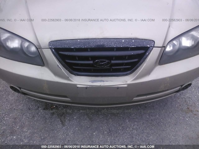 KMHDN46D15U938833 - 2005 HYUNDAI ELANTRA GLS/GT TAN photo 6