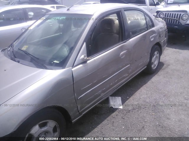 JHMES95643S022883 - 2003 HONDA CIVIC HYBRID GOLD photo 6