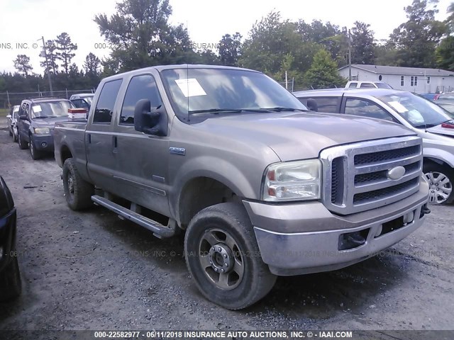 1FTSW21P05ED37843 - 2005 FORD F250 SUPER DUTY BROWN photo 1