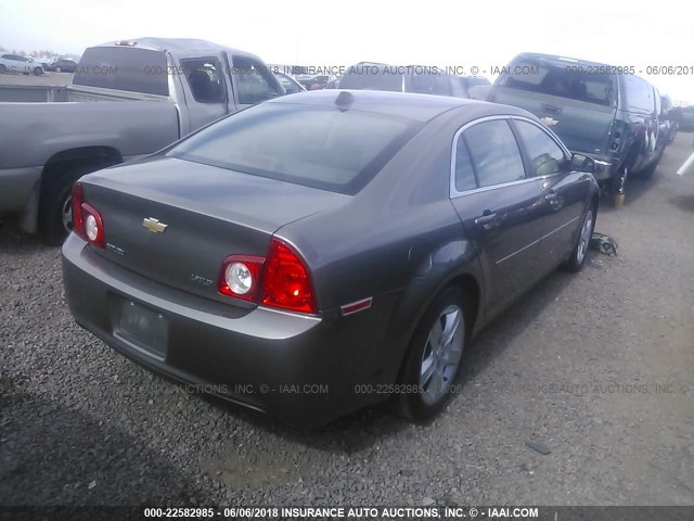 1G1ZB5E01CF346303 - 2012 CHEVROLET MALIBU LS Qəhvəyi foto 4
