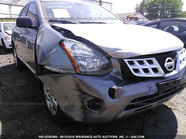 JN8AS5MV0FW261284 - 2015 NISSAN ROGUE SELECT S GRAY photo 6