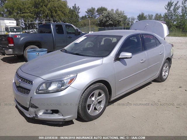 1G11B5SA3DF256453 - 2013 CHEVROLET MALIBU LS SILVER photo 2