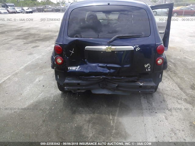 3GNDA13DX7S532708 - 2007 CHEVROLET HHR LS ლურჯი ფოტო 6