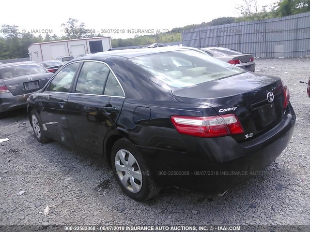 4T1BK46K97U009071 - 2007 TOYOTA CAMRY NEW GENERAT LE/XLE/SE BLACK photo 3