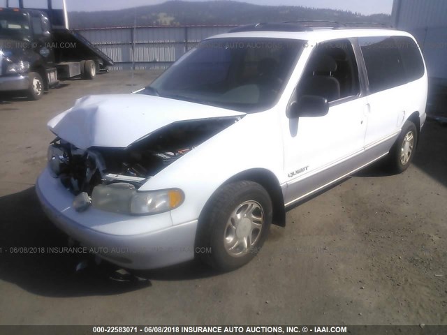 4N2DN11W2TD830324 - 1996 NISSAN QUEST XE/GXE WHITE photo 2