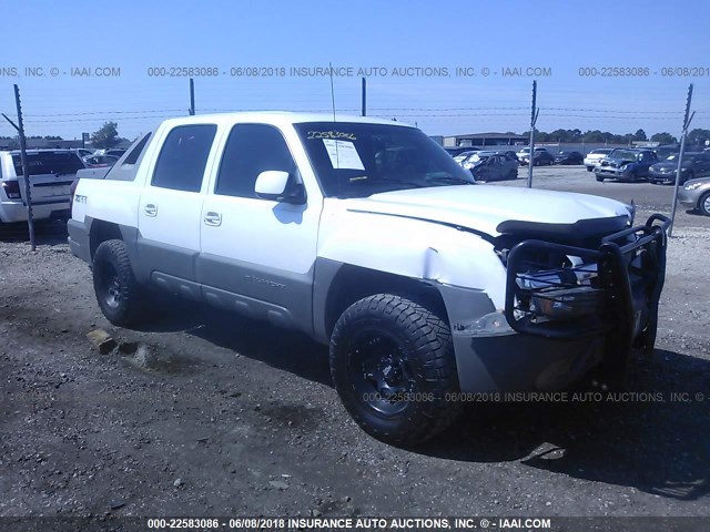 3GNEC13T82G134673 - 2002 CHEVROLET AVALANCHE C1500 WHITE photo 1