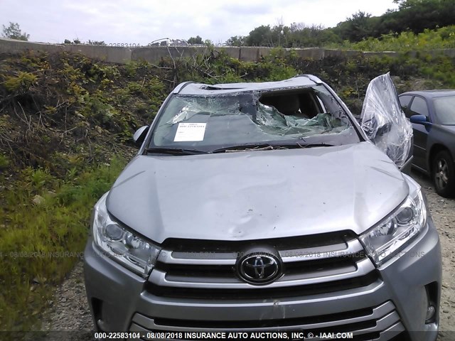 5TDJZRFH5HS438548 - 2017 TOYOTA HIGHLANDER SE/XLE SILVER photo 6