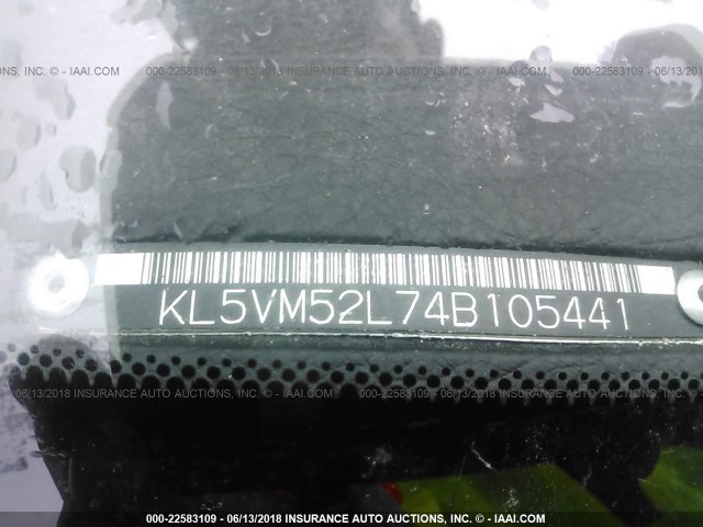 KL5VM52L74B105441 - 2004 SUZUKI VERONA EX SILVER photo 9