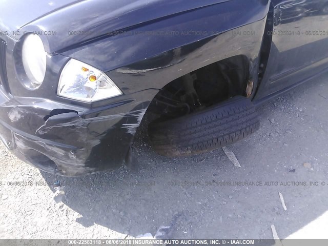 1J8FF47B59D137327 - 2009 JEEP COMPASS SPORT BLACK photo 6