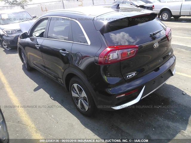 KNDCB3LC0H5050734 - 2017 KIA NIRO FE/LX BLACK photo 3