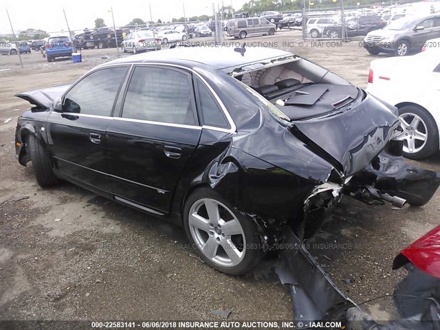 WAUEH78E87A092161 - 2007 AUDI A4 S-LINE 3.2 QUATTRO BLACK photo 3