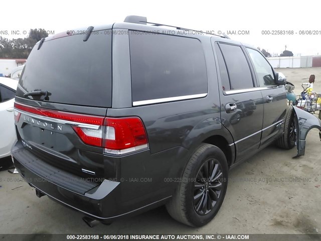 5LMJJ2HT9FEJ01747 - 2015 LINCOLN NAVIGATOR GRAY photo 4