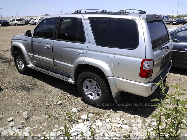 JT3GN87R9X0100986 - 1999 TOYOTA 4RUNNER LIMITED SILVER photo 3