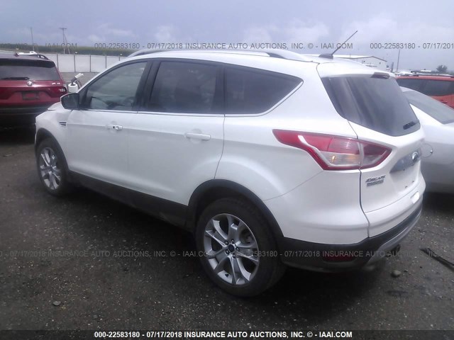 1FMCU9J9XFUB61990 - 2015 FORD ESCAPE TITANIUM WHITE photo 3