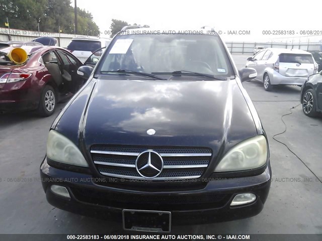 4JGAB75E93A418529 - 2003 MERCEDES-BENZ ML 500 BLACK photo 6