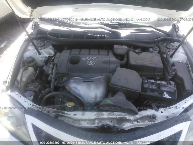 4T1BF3EK2AU554651 - 2010 TOYOTA CAMRY SE/LE/XLE WHITE photo 10