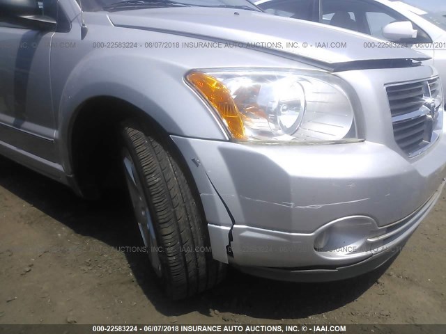 1B3HE78K58D771319 - 2008 DODGE CALIBER R/T SILVER photo 6